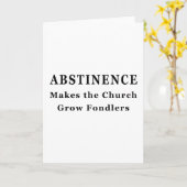 Abstinenz macht Fondlers Karte (Gelbe Blume)