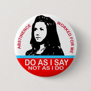 Abstinenz-nur Knopf Button