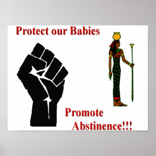 Abstinenz-Plakat Poster