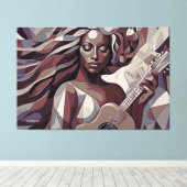 ABSTR_24-021, Kubismus Leinwanddruck (Insitu (Holzboden))