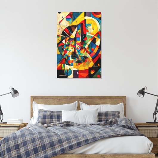 ABSTR_24-029, Geometrie, Kubismus Leinwanddruck (Insitu (Schlafzimmer))