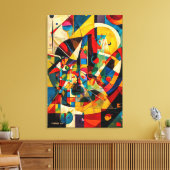 ABSTR_24-029, Geometrie, Kubismus Leinwanddruck (Insitu (Wohnzimmer))