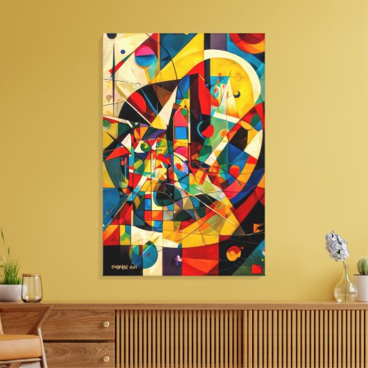 ABSTR_24-029, Geometrie, Kubismus Leinwanddruck (Insitu (Wohnzimmer))