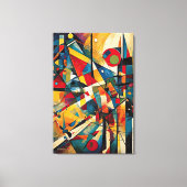 ABSTR_24-033, Geometrie, Kubismus Leinwanddruck (Vorderseite)