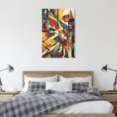 ABSTR_24-033, Geometrie, Kubismus Leinwanddruck (Insitu (Schlafzimmer))