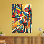 ABSTR_24-033, Geometrie, Kubismus Leinwanddruck (Insitu (Wohnzimmer))