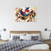 ABSTR_24-034, Geometrie, Kubismus Leinwanddruck (Insitu (Schlafzimmer))