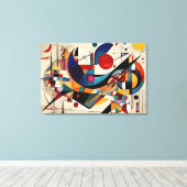 ABSTR_24-034, Geometrie, Kubismus Leinwanddruck (Insitu (Holzboden))