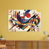 ABSTR_24-034, Geometrie, Kubismus Leinwanddruck (Insitu (Wohnzimmer))