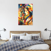 ABSTR_24-043, Abstrakte Galerie Art Leinwanddruck (Insitu (Schlafzimmer))