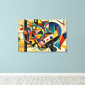 ABSTR_24-046, Abstrakte Galerie Art Leinwanddruck (Insitu (Holzboden))