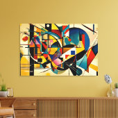 ABSTR_24-046, Abstrakte Galerie Art Leinwanddruck (Insitu (Wohnzimmer))