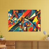 ABSTR_24-047, Abstrakte Galerie Art Leinwanddruck (Insitu (Wohnzimmer))