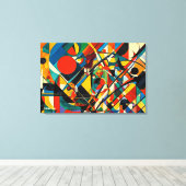 ABSTR_24-052, Abstrakte Galerie Art Leinwanddruck (Insitu (Holzboden))