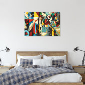 ABSTR_24-058, Abstrakte Galerie Art Leinwanddruck (Insitu (Schlafzimmer))