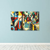 ABSTR_24-058, Abstrakte Galerie Art Leinwanddruck (Insitu (Holzboden))