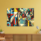 ABSTR_24-058, Abstrakte Galerie Art Leinwanddruck (Insitu (Wohnzimmer))