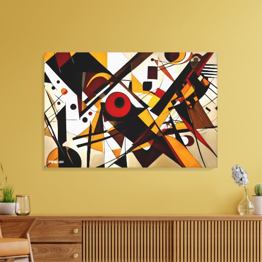 ABSTR_24-060, Abstrakte Galerie Art Leinwanddruck (Insitu (Wohnzimmer))