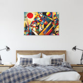 ABSTR_24-064, Abstrakte Galerie Art Leinwanddruck (Insitu (Schlafzimmer))