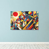 ABSTR_24-064, Abstrakte Galerie Art Leinwanddruck (Insitu (Holzboden))