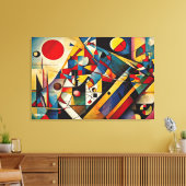 ABSTR_24-064, Abstrakte Galerie Art Leinwanddruck (Insitu (Wohnzimmer))