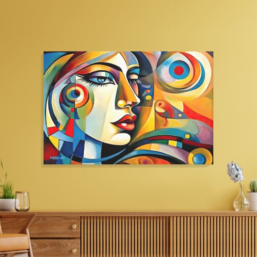 ABSTR_24-077, Abstrakte Galerie Art Leinwanddruck (Insitu (Wohnzimmer))