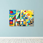 ABSTR_24-084, Abstrakte Galerie Art Leinwanddruck (Insitu (Holzboden))