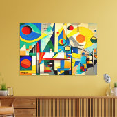 ABSTR_24-084, Abstrakte Galerie Art Leinwanddruck (Insitu (Wohnzimmer))