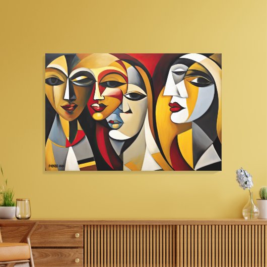 ABSTR_24-092, Abstrakte Galerie Art Leinwanddruck (Insitu (Wohnzimmer))