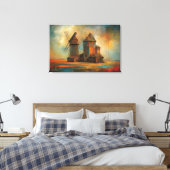 ABSTR_24-097, Abstrakte Galerie Art Leinwanddruck (Insitu (Schlafzimmer))