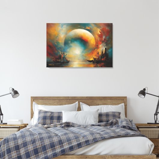 ABSTR_24_100, Abstrakte Galerie Art Leinwanddruck (Insitu (Schlafzimmer))