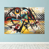 ABSTR_25-008 Abstrakt Art Canvas Print Leinwanddruck (Insitu (Holzboden))