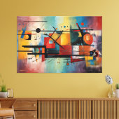 ABSTR_25-011 Abstrakt Art Canvas Print Leinwanddruck (Insitu (Wohnzimmer))