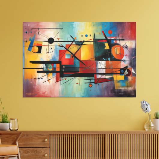 ABSTR_25-011 Abstrakt Art Canvas Print Leinwanddruck (Insitu (Wohnzimmer))