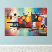 ABSTR_25-011 Abstrakt Art Canvas Print Leinwanddruck (Insitu (Holzboden))
