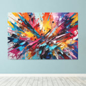 ABSTR_25-039 Abstrakt Art Canvas Print Leinwanddruck (Insitu (Holzboden))