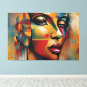 ABSTR_25-043 Abstrakt Art Canvas Print Leinwanddruck (Insitu (Holzboden))