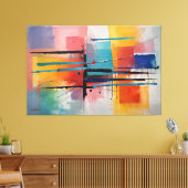 ABSTR_25-049 Abstrakt Art Canvas Print Leinwanddruck (Insitu (Wohnzimmer))