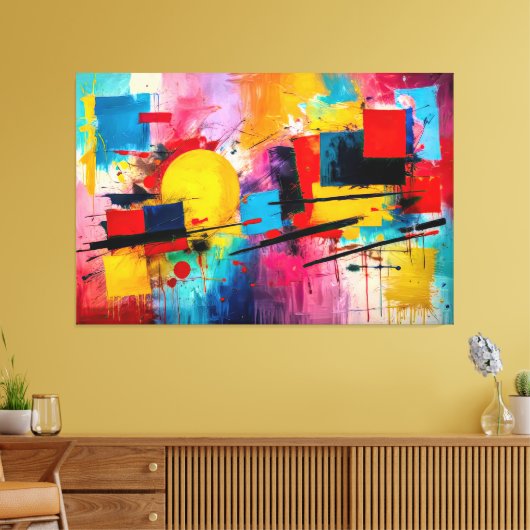 ABSTR_25-057 Abstrakt Art Canvas Print Leinwanddruck (Insitu (Wohnzimmer))