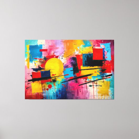 ABSTR_25-057 Abstrakt Art Canvas Print Leinwanddruck (Vorderseite)