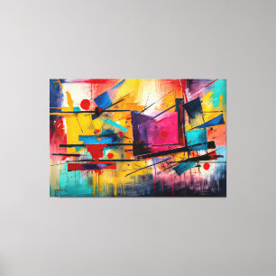 ABSTR_25-065 Abstrakt Art Canvas Print Leinwanddruck