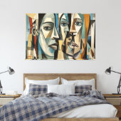ABSTR_25-073 Abstrakt Art Canvas Print Leinwanddruck (Insitu (Schlafzimmer))