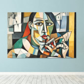 ABSTR_25-083 Abstrakt Art Canvas Print Leinwanddruck (Insitu (Holzboden))