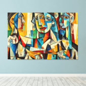 ABSTR_25-084 Abstrakt Art Canvas Print Leinwanddruck (Insitu (Holzboden))