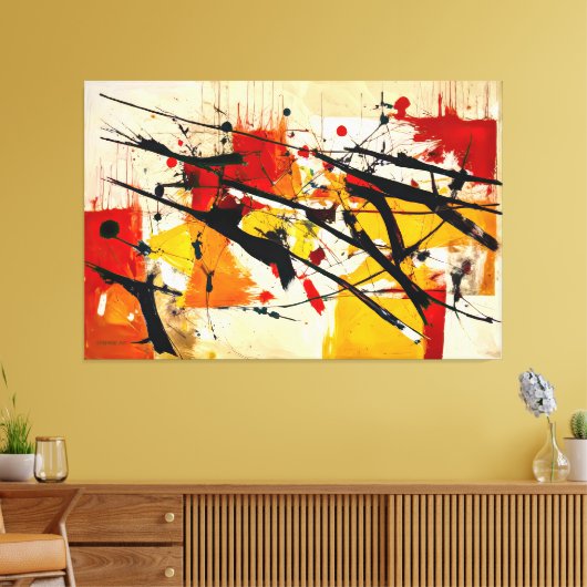 ABSTR_25-086 Abstrakt Art Canvas Print Leinwanddruck (Insitu (Wohnzimmer))