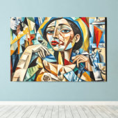 ABSTR_25-095 Abstrakt Art Canvas Print Leinwanddruck (Insitu (Holzboden))