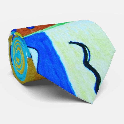 Abstrac Modern Geometric #2 Krawatte (Gerollt)