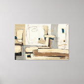Abstração Urbana em Tons Neutros Leinwanddruck (Vorderseite)