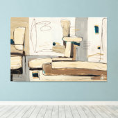 Abstração Urbana em Tons Neutros Leinwanddruck (Insitu (Holzboden))