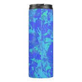 Abstrack Blue Exclusive Fashion Pattern Thermosbecher (Rückseite)